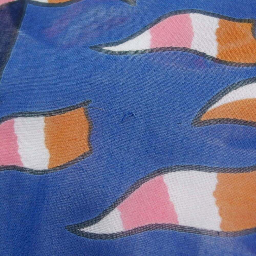 HERMES Authentic Blue Scarf - Picture 10 of 11